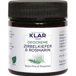 Klar Seifen Feste Deocreme Zirbelkiefer & Rosmarin von Clearance