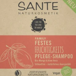 Sante Naturkosmetik Festes Feuchtigkeits Pflege-Shampoo Bio-Mango & Aloe Vera von