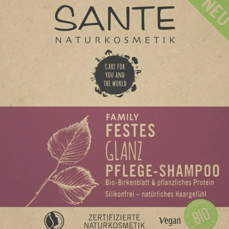 Sante Naturkosmetik Festes Glanz Pflege-Shampoo Bio-Birkensaft von Hot