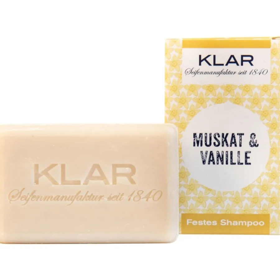 Klar Seifen Festes Shampoo Muskat & Vanille von