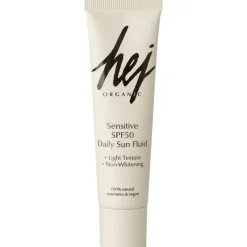 Hej Organic Feuchtigkeitspflege Sensitive SPF50 Daily Sun Fluid von