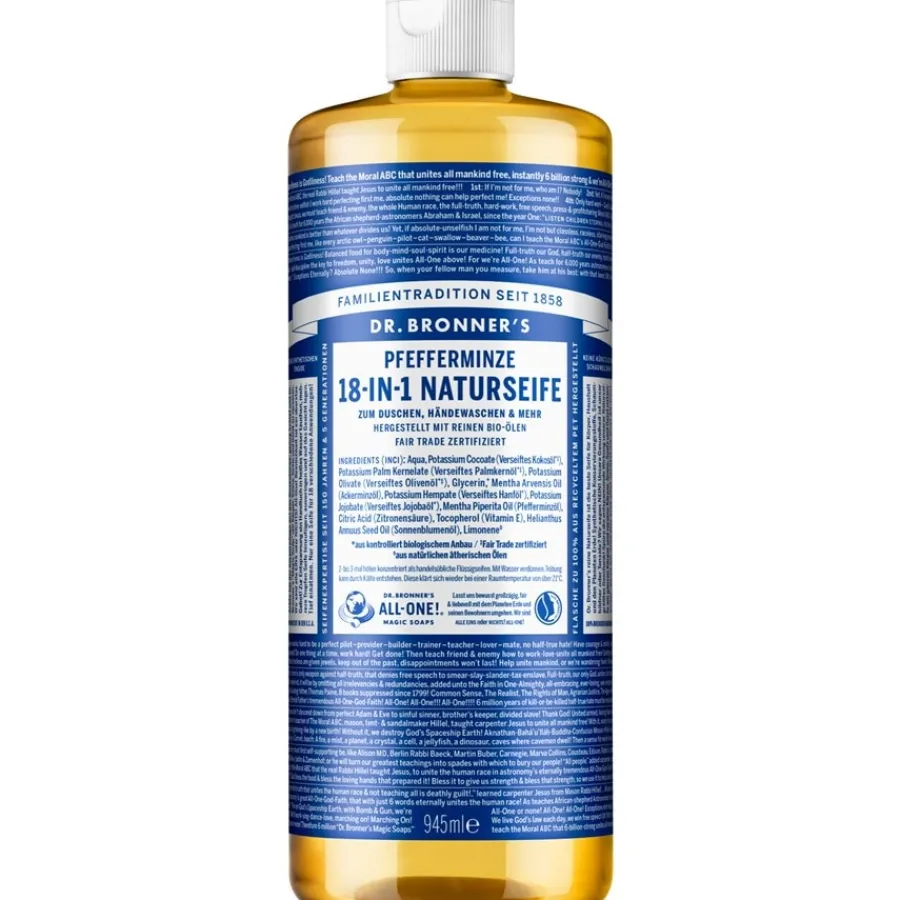 Dr. Bronneru0027s Flüssigseifen Pfefferminze 18-in-1 Naturseife von Dr. Bronner's Hot