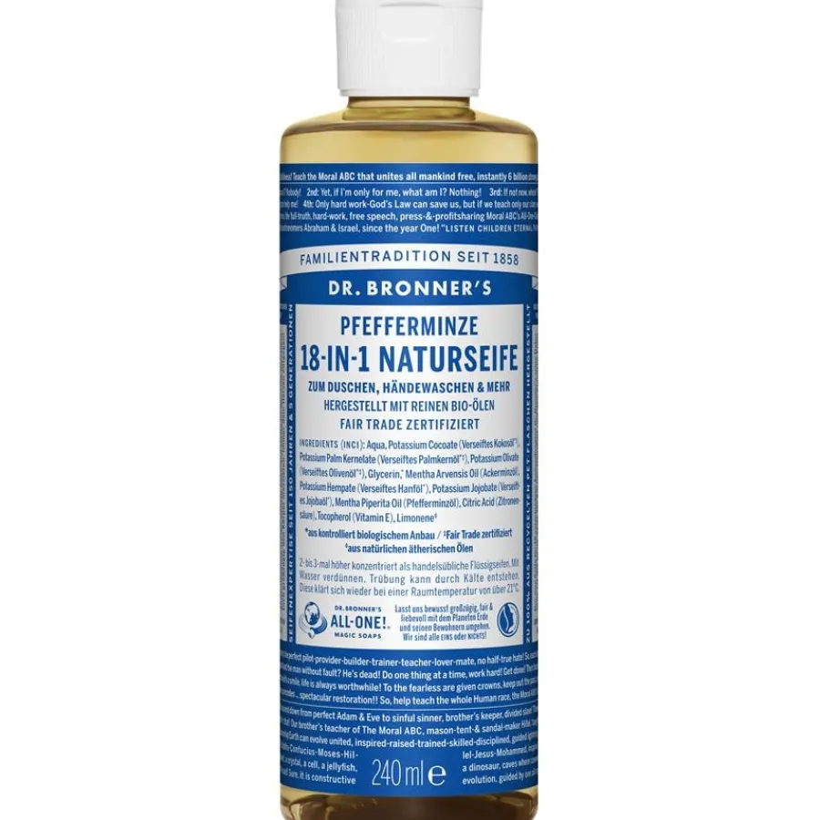 Dr. Bronneru0027s Flüssigseifen Pfefferminze 18-in-1 Naturseife von Dr. Bronner's Hot