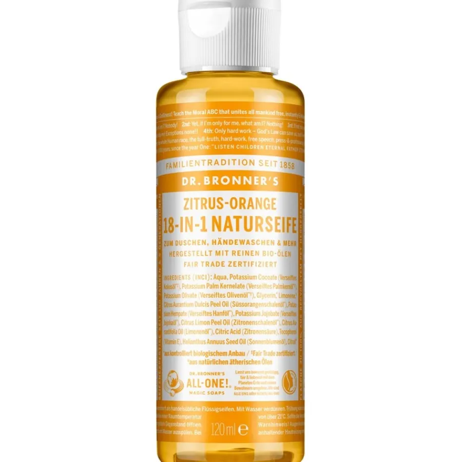 Dr. Bronneru0027s Flüssigseifen Zitrus-Orange 18-in-1 Naturseife von Dr. Bronner's