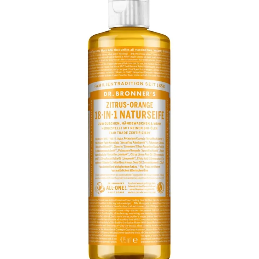Dr. Bronneru0027s Flüssigseifen Zitrus-Orange 18-in-1 Naturseife von Dr. Bronner's