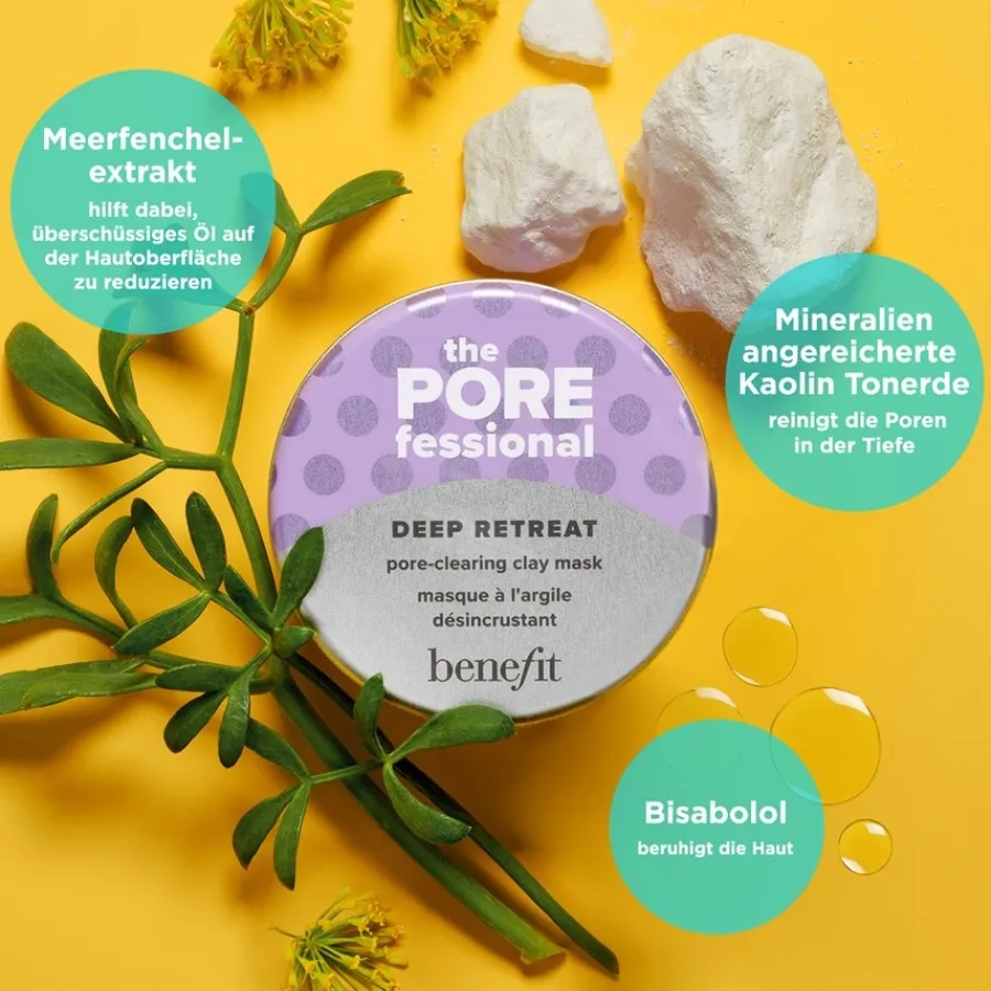 Benefit Gesicht The POREfessional Deep Retreat - Poren klärende Tonerde Maske Mini von