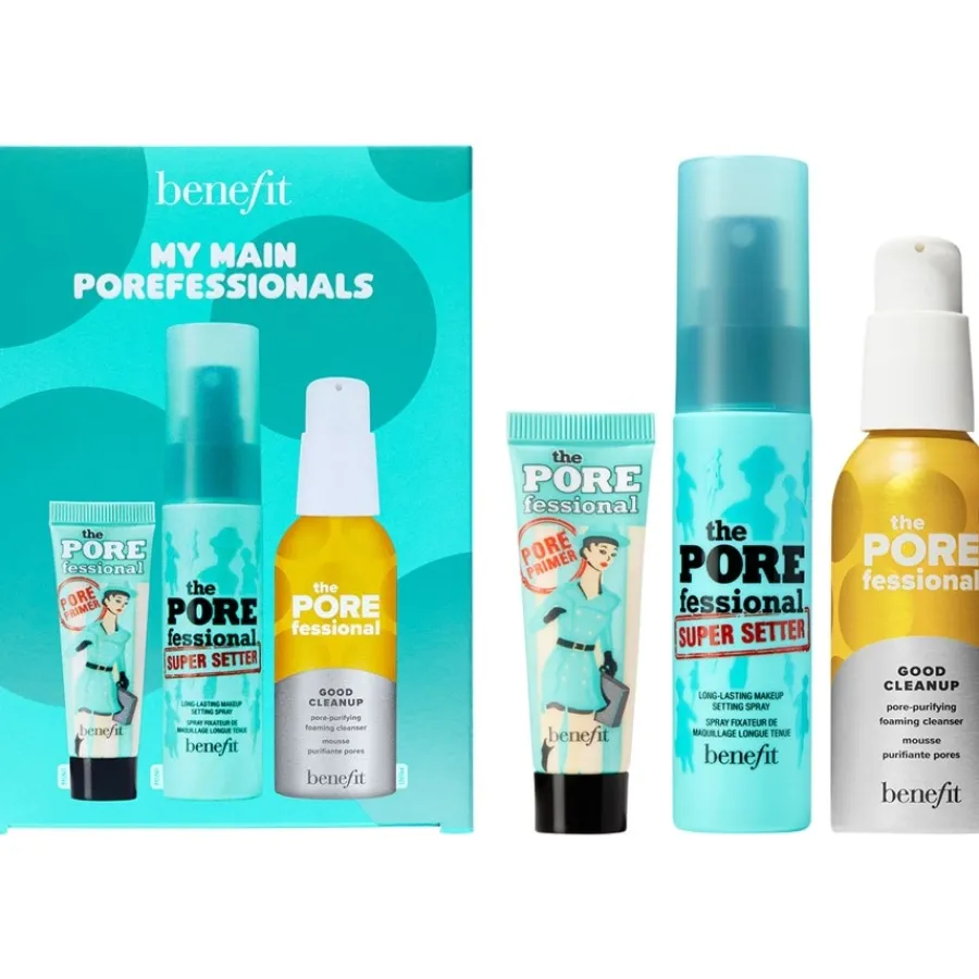 Benefit Gesichtspflege The POREfessional My Main POREfessionals - Set Reinigungsschaum, Primer & Fixing Spray von