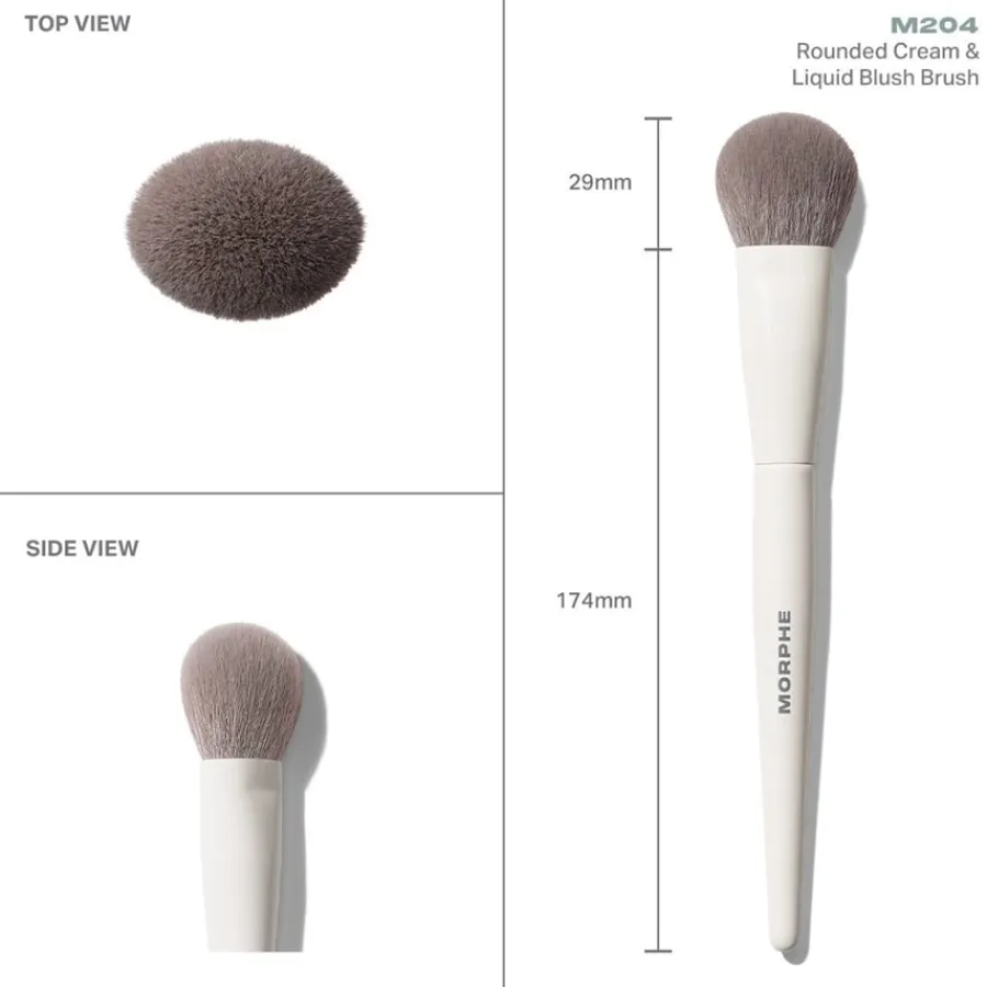 Morphe Gesichtspinsel M204 Rounded Cream & Liquid Blush Brush von New