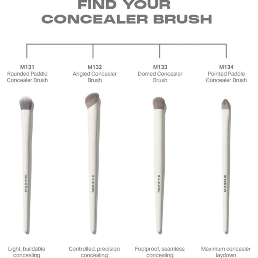 Morphe Gesichtspinsel M131 Rounded Paddle Concealer Brush von Hot