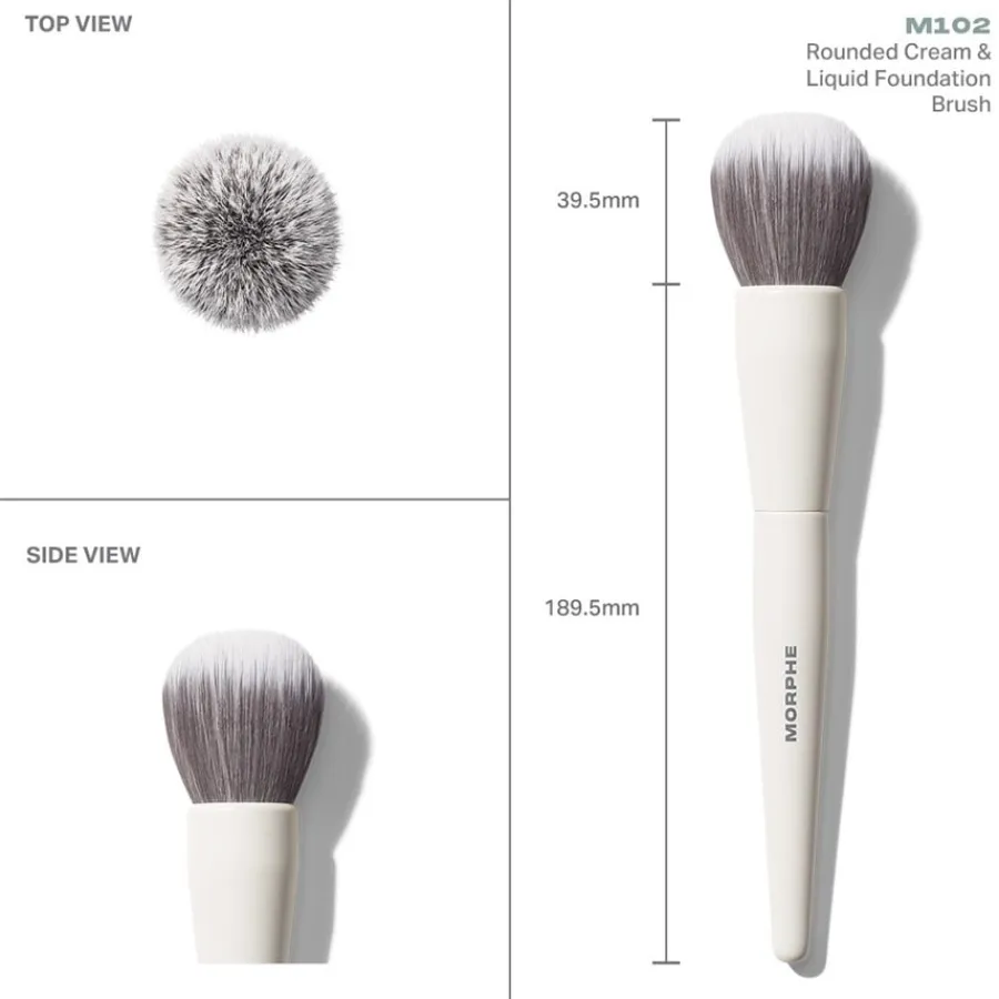 Morphe Gesichtspinsel M102 Rounded Cream & Liquid Foundation Brush von Sale