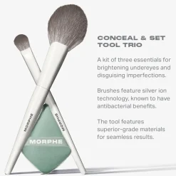 Morphe Gesichtspinsel-Sets Conceal & Set Tool Trio von