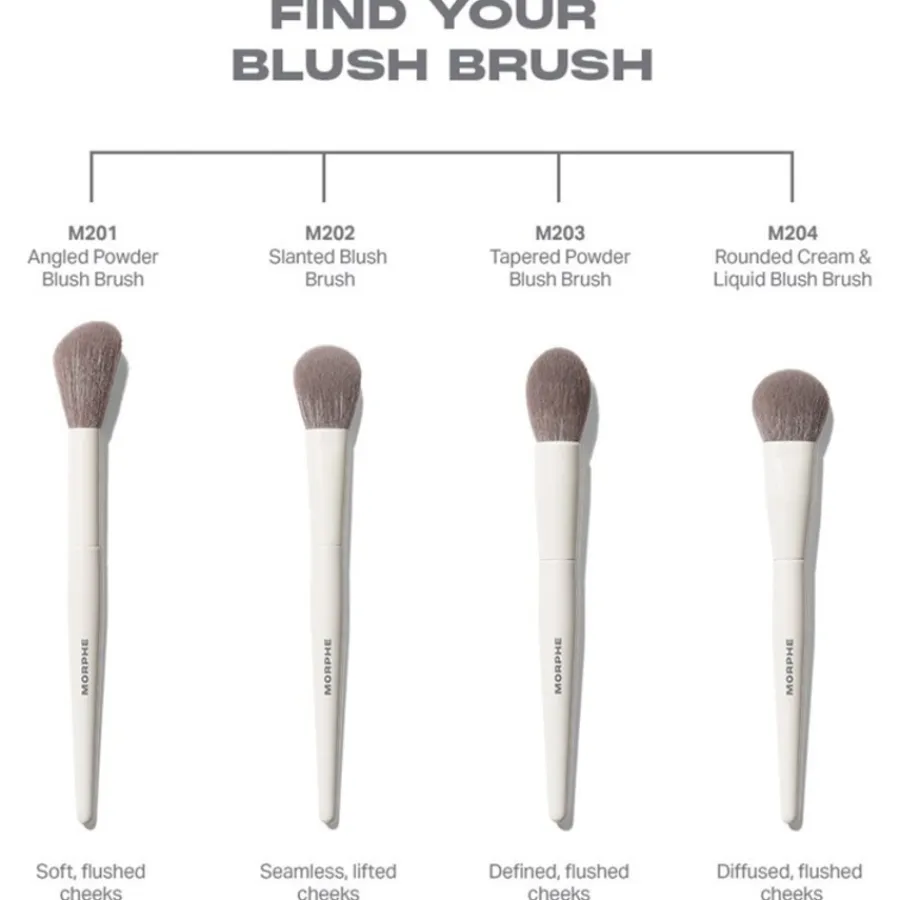 Morphe Gesichtspinsel-Sets M201 Angled Powder Blush Brush von