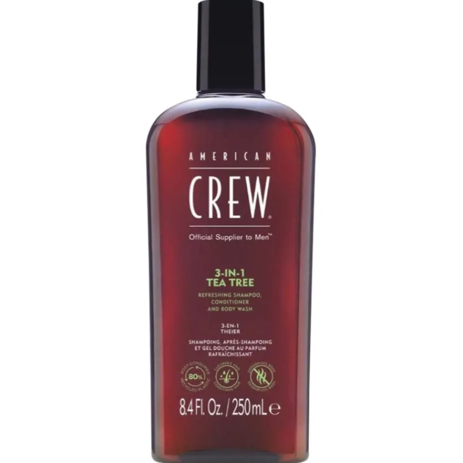 American Crew Haarpflege & Körperpflege 3-in-1 Tea Tree Refreshing Shampoo, Conditioner and Body Wash von