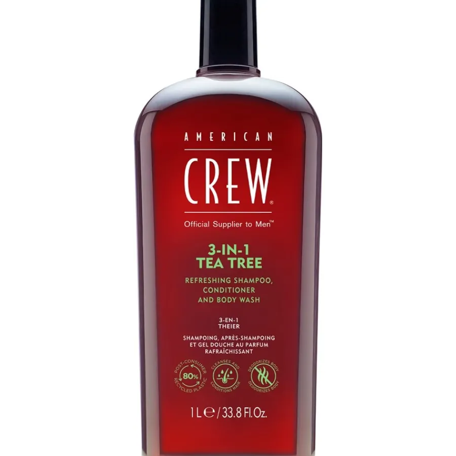 American Crew Haarpflege & Körperpflege 3-in-1 Tea Tree Refreshing Shampoo, Conditioner and Body Wash von