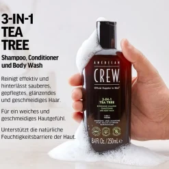 American Crew Haarpflege & Körperpflege 3-in-1 Tea Tree Refreshing Shampoo, Conditioner and Body Wash von