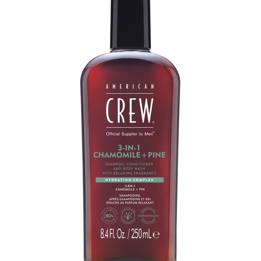 American Crew Haarpflege & Körperpflege 3-in-1 Chamomile + Pine Shampoo, Conditioner and Body Wash von Clearance