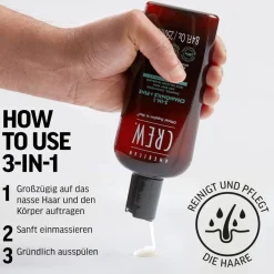 American Crew Haarpflege & Körperpflege 3-in-1 Chamomile + Pine Shampoo, Conditioner and Body Wash von Clearance