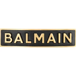 Balmain Hair Couture Haarspangen Gold Plated Hair Slide Logo von