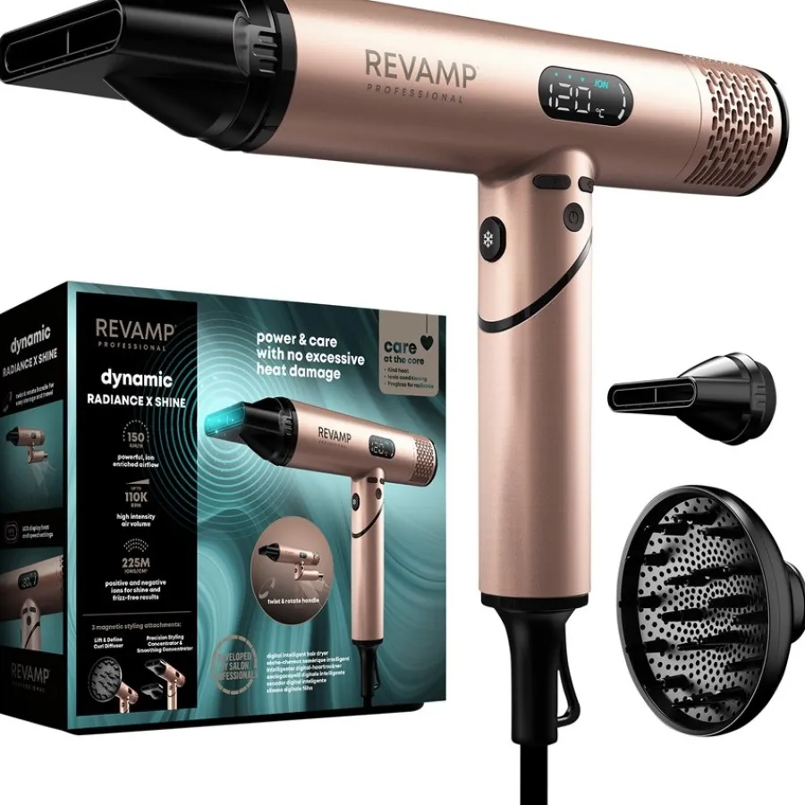 Revamp Professional Haartrockner Dynamic Radiance X Shine Digitaler und intelligenter Ionen-Haartrockner von Best