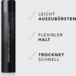 Sebastian HOLD Lightweight Control Hairspray Shaper Zero Gravity von