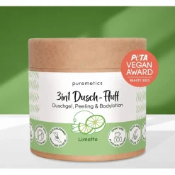 puremetics 3in1 Duschpflege Dusch-Fluff Limette von