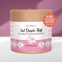 puremetics 3in1 Duschpflege Dusch-Fluff Rosengarten von Sale