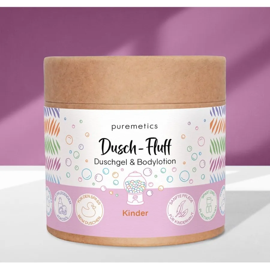 puremetics 3in1 Duschpflege Dusch-Fluff Kinder von
