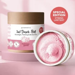 puremetics 3in1 Duschpflege Dusch-Fluff Frühlingsgarten von
