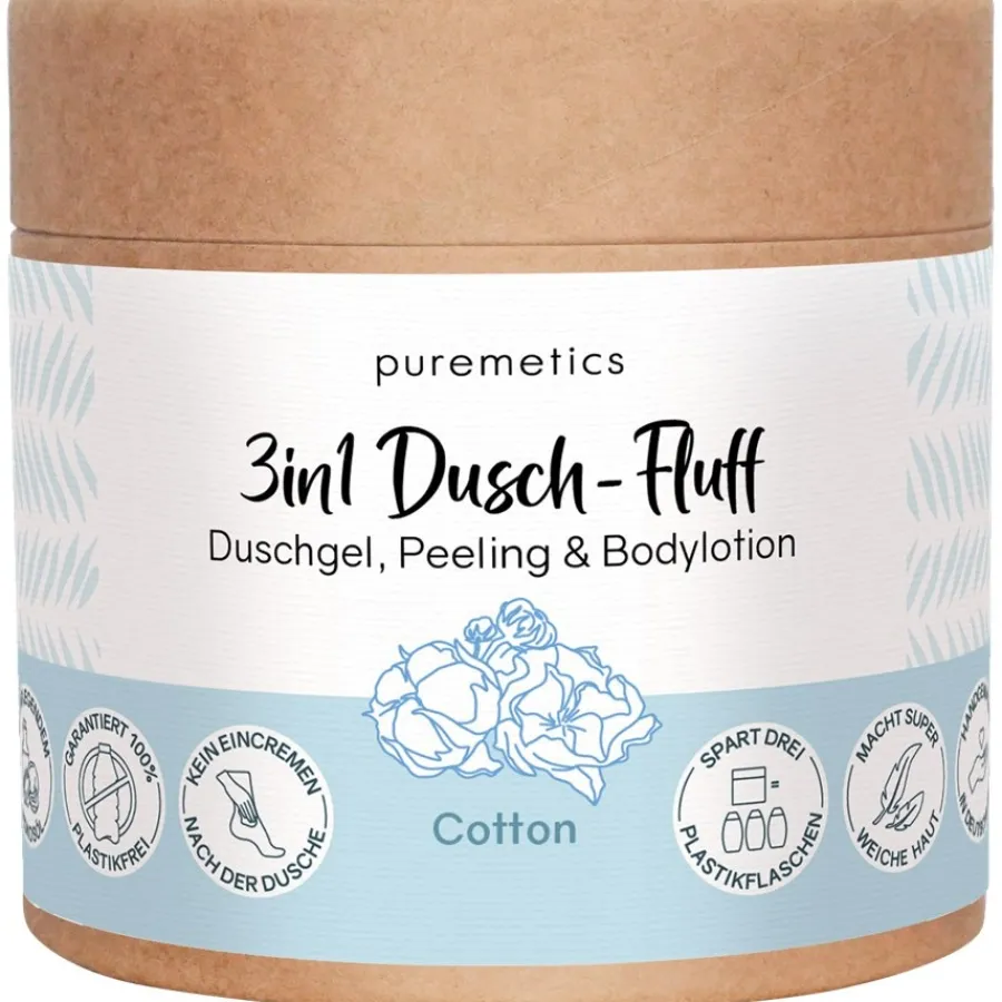 puremetics 3in1 Duschpflege Dusch-Fluff Cotton von Sale