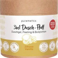 puremetics 3in1 Duschpflege Dusch-Fluff Zitrone Vanille von Hot