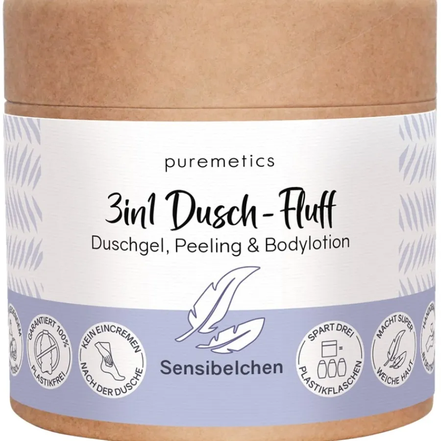 puremetics 3in1 Duschpflege Dusch-Fluff Sensibelchen von Online