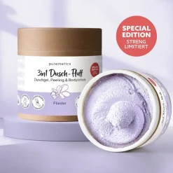 puremetics 3in1 Duschpflege Dusch-Fluff Flieder von Online