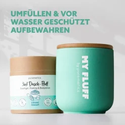 puremetics 3in1 Duschpflege Keramikgefäß Türkis von Clearance