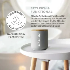 puremetics 3in1 Duschpflege Keramikgefäß Lichtgrau von Discount