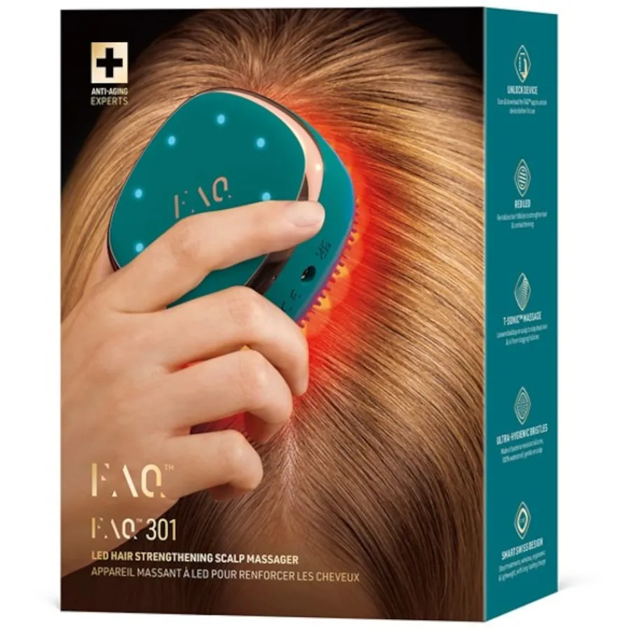 FAQ Swiss Kopfhautpflege FAQ™ 301 - LED Hair Strengthening Scalp Massager von Sale