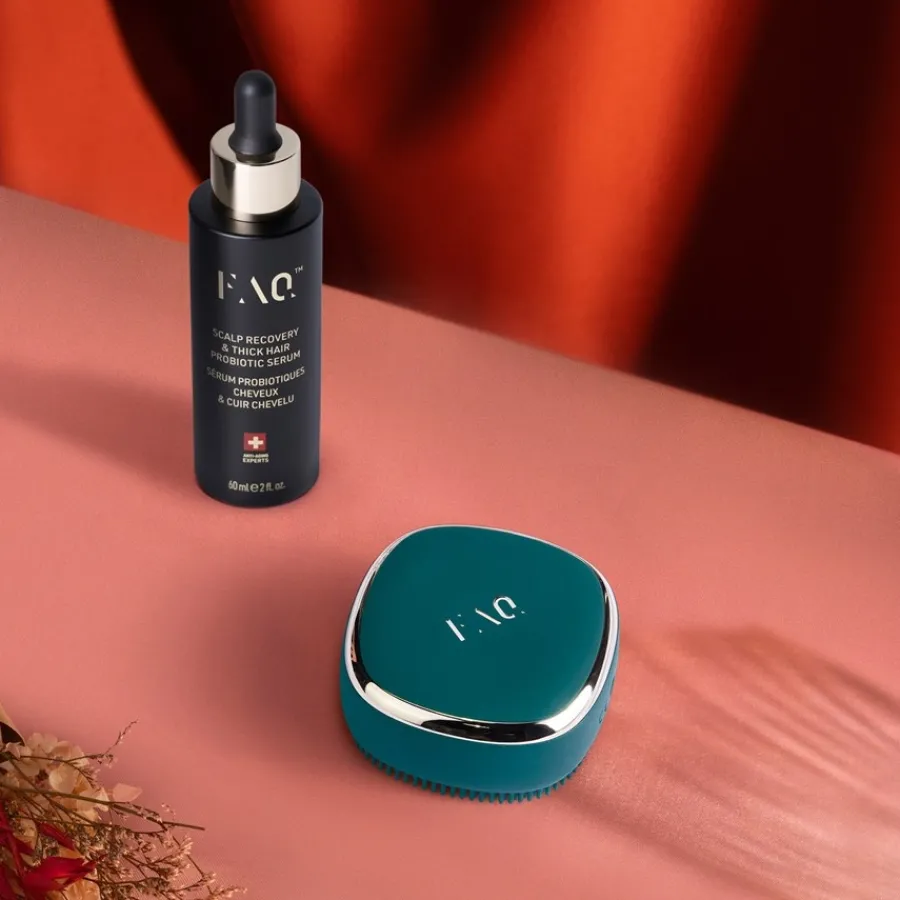 FAQ Swiss Kopfhautpflege FAQ™ 301 - LED Hair Strengthening Scalp Massager von Sale