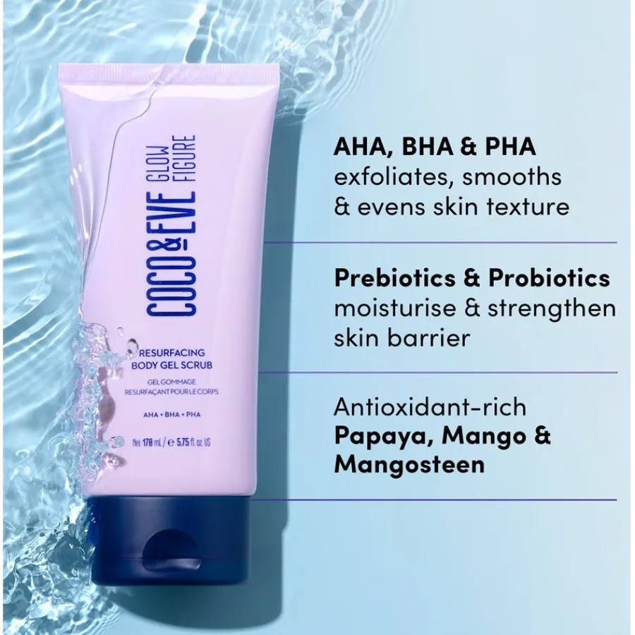 COCO u0026 EVE Körperreinigung Glow Figure Resurfacing Body Gel Scrub von COCO & EVE