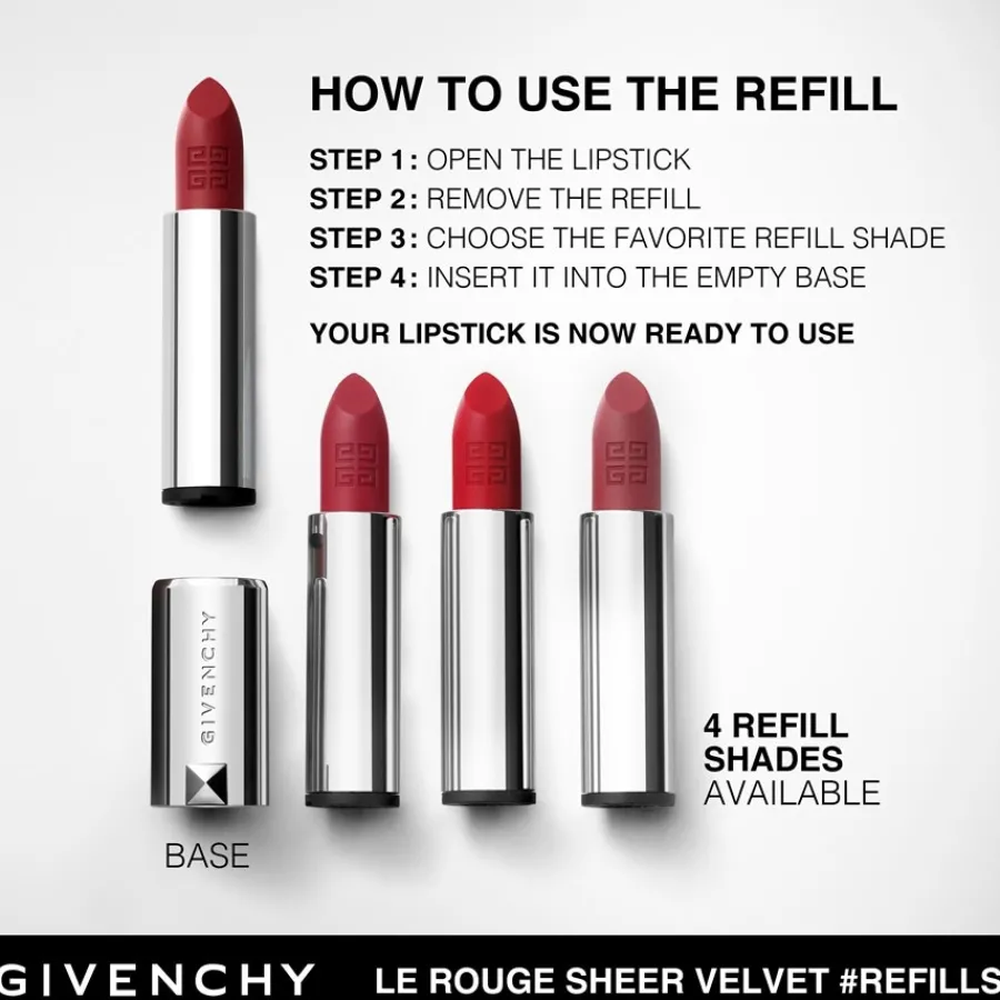 GIVENCHY LES ACCESSOIRES COUTURE Le Rouge Sheer Velvet Refill von