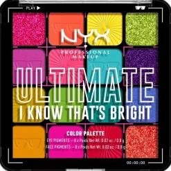 NYX Professional Makeup Lidschatten Ultimate Shadow Palette I Know That's Bright von