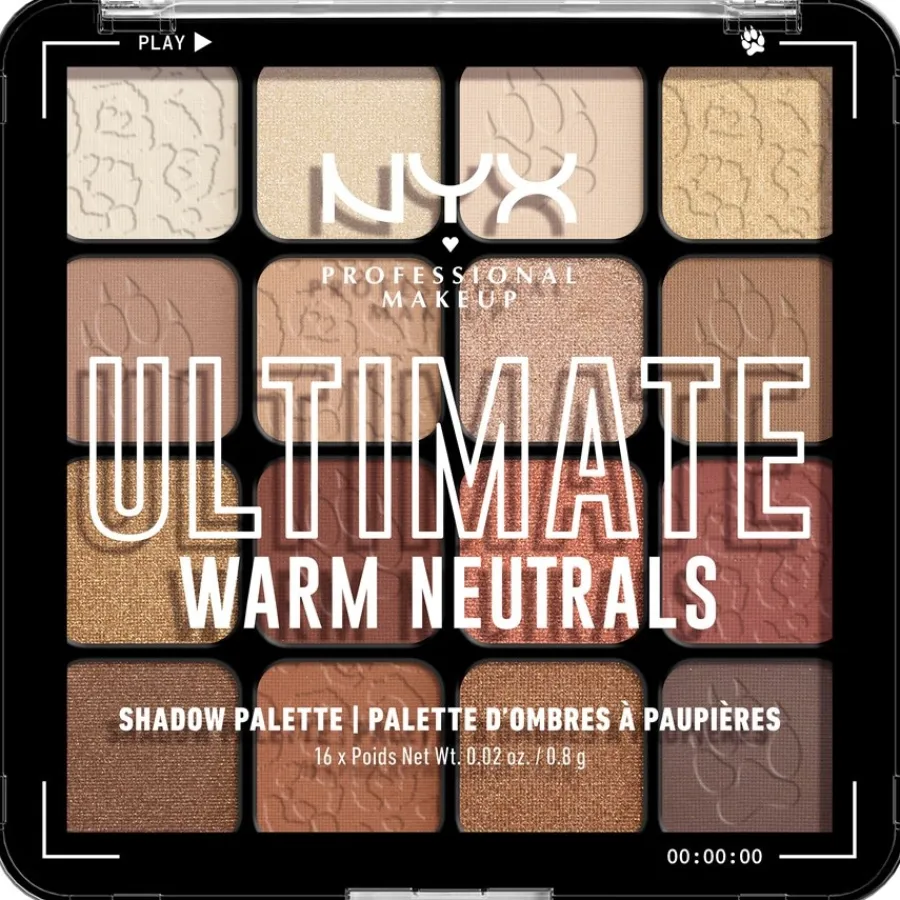 NYX Professional Makeup Lidschatten Ultimate Shadow Palette Warm Neutrals von