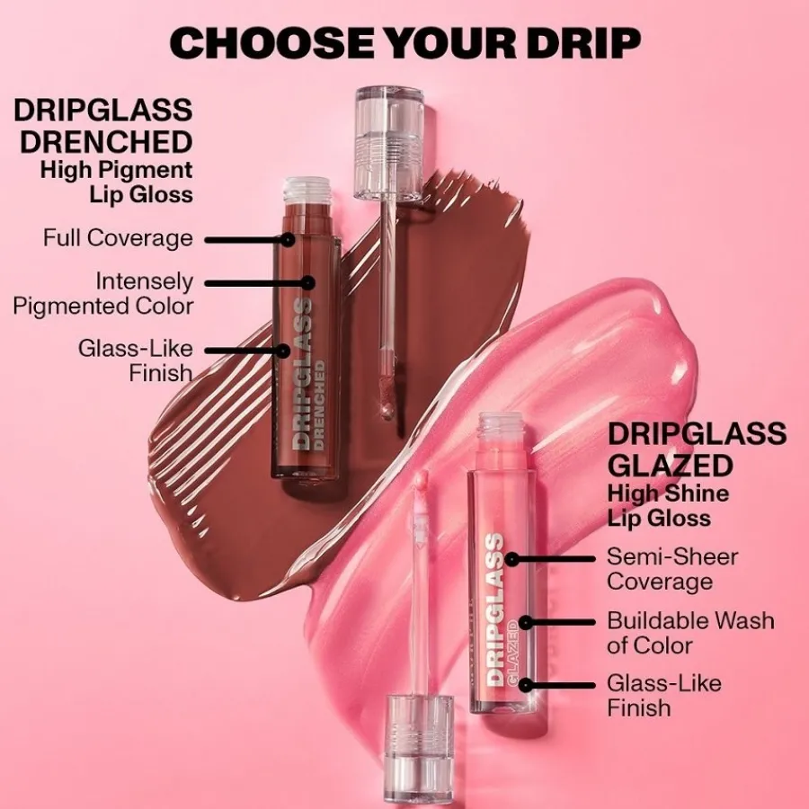 Morphe Lip Gloss Dripglass Glazed von Hot