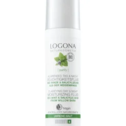 Logona Mattierendes Feuchtigkeitsfluid Bio-Minze & Salicylsäure aus Weidenrinde