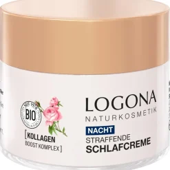 Logona Moisture Lift Straffende Schlafcreme Bio-Rosenextrakt und Apfelsamenextrakt