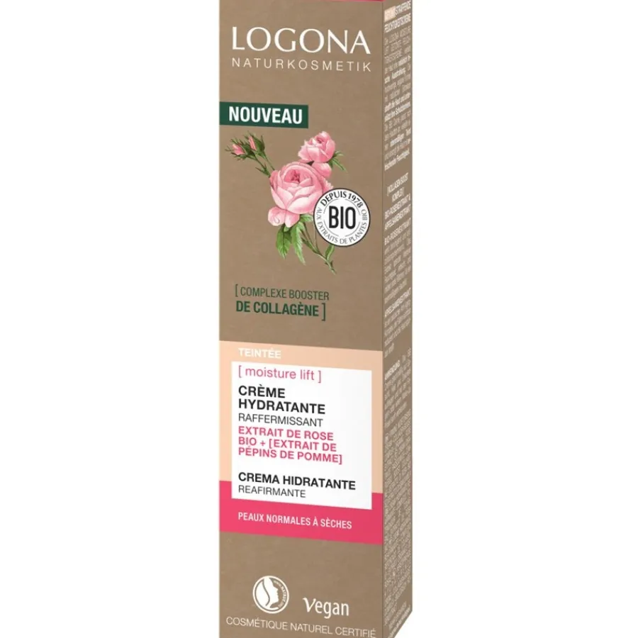 Logona Moisture Lift Straffende Getönte Feuchtigkeitscreme Bio-Rosenextrakt Und Apfelsamenextrakt Online
