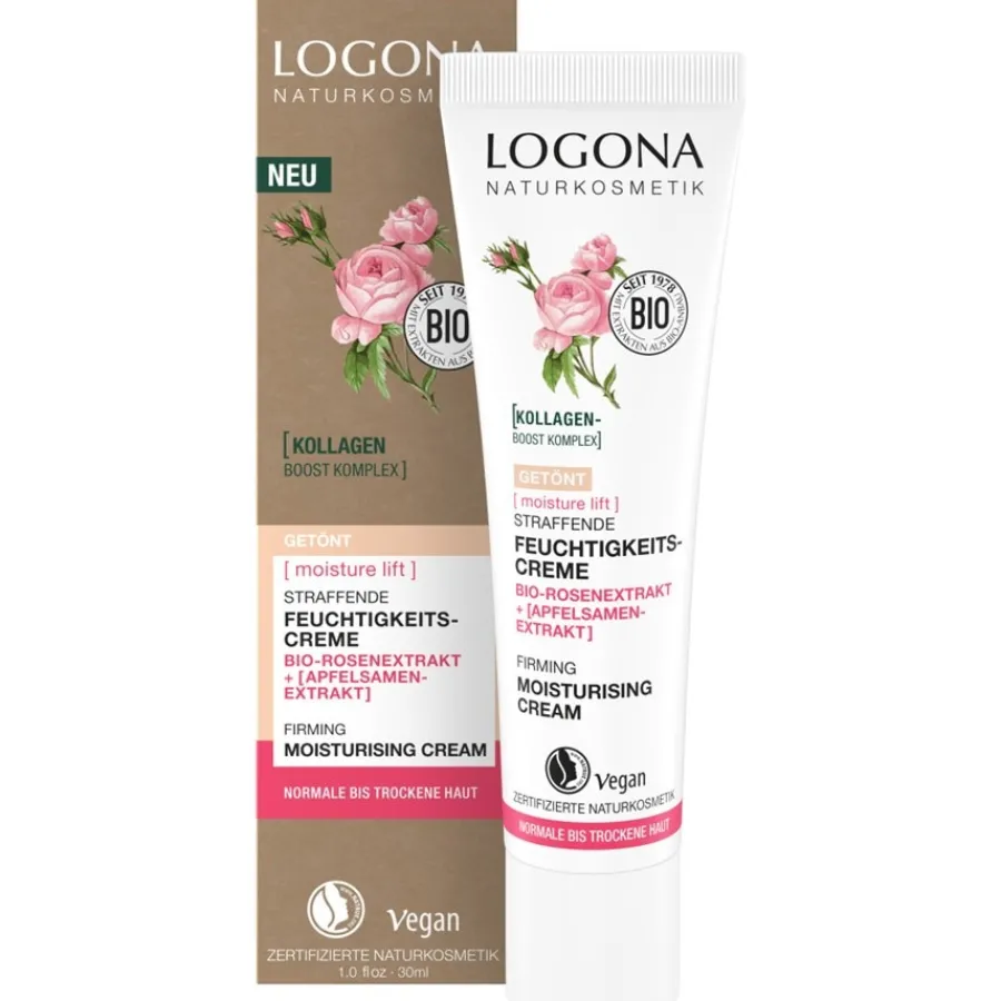 Logona Moisture Lift Straffende Getönte Feuchtigkeitscreme Bio-Rosenextrakt Und Apfelsamenextrakt Online