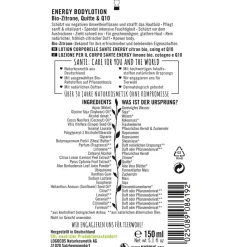 Sante Naturkosmetik Lotionen Energy Bodylotion Bio-Zitrone & Quitte & Q10 von Discount
