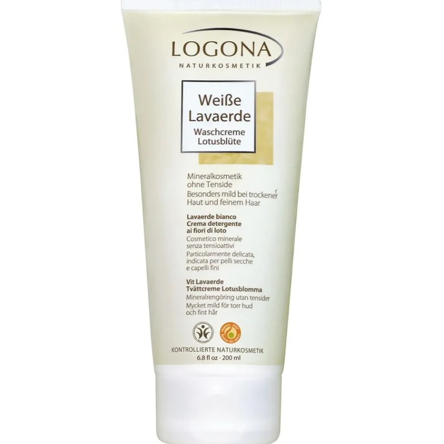 Logona Lotusblüte Weiße Lavaerde Waschcreme von Sale