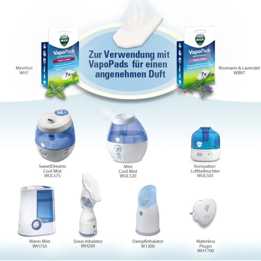WICK Luftbefeuchter Vapo Pads Menthol Refill von