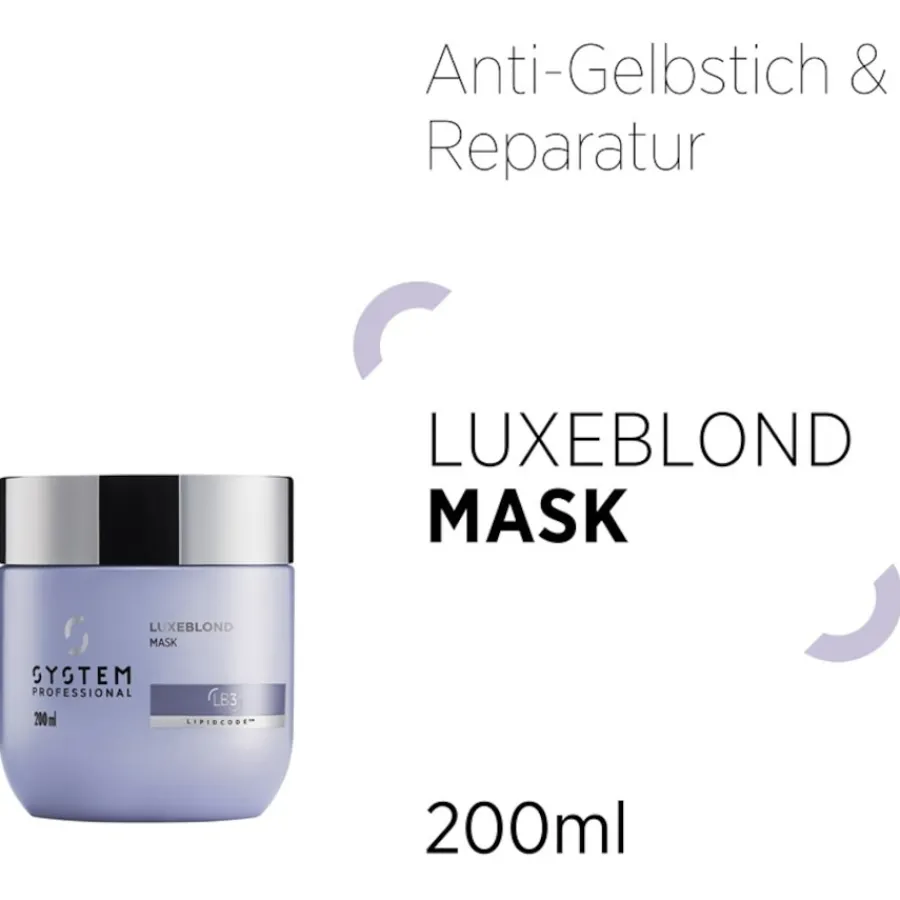 System Professional Lipid Code Luxeblond Mask von