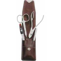 ERBE Manicure Etuis Country Etui, 4-teilig, braun von